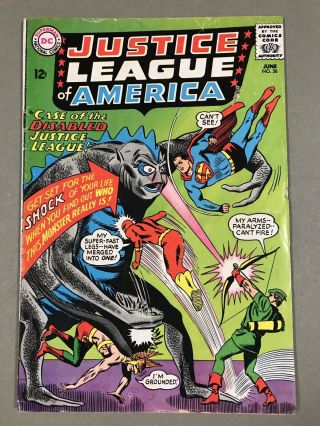 1965 Dc Justice League Of America 36 Classic Monster Cover