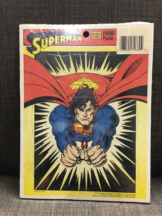 Vintage 1995 Superman Golden Books Puzzle Dc Comics