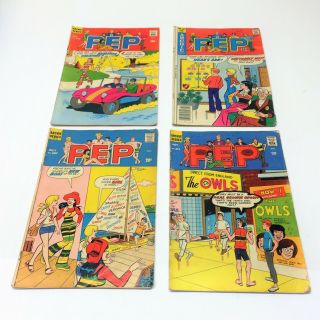 Archie Comics Pep Series [lot Of 4] (211,  236,  267,  334) Various Conditions