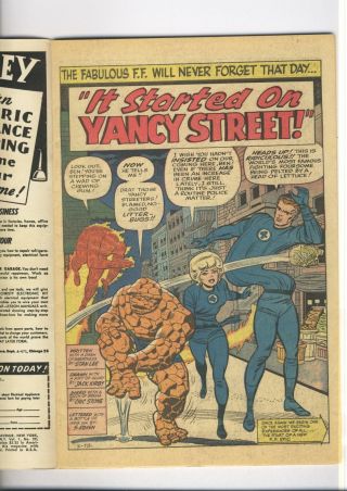 Fantastic Four 29 Fine Classic Jack Kirby/stan Lee Watcher & Red Ghost