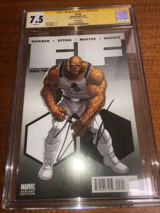 (Fantastic Four) FF 2 Variant SS CGC 7.  5 Signed by Jamie Bell AKA The Thing Rare 5