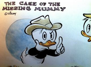 DONALD DUCK Case of the Missing Mummy ART Pat Block Disney Gemstone DuckTales 7