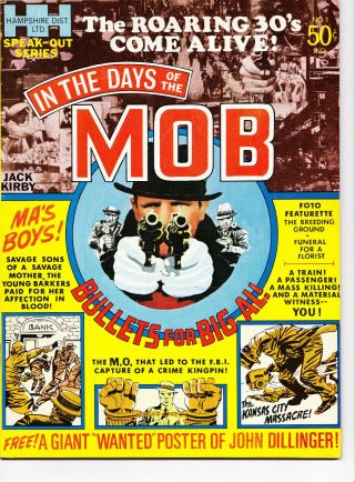 IN THE DAYS OF THE MOB 1 TEEN TITANS 1971 FINE - VF JACK KIRBY art Poster INTAC 3