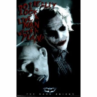 The Dark Knight Man With A Plan Joker Heath Ledger Poster 22x34
