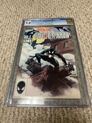 Web Of Spider - Man 1 (1985) Cgc Graded 9.  8 1st Vulturions Charles Vess Cover