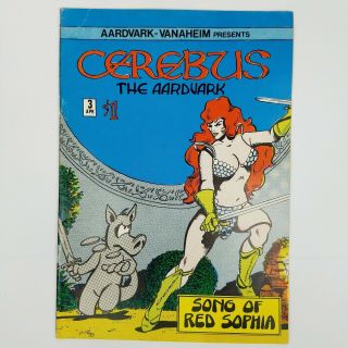 Cerebus The Aardvark 3 - Dave Sim 1st Ed Vanaheim Red Sonja