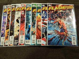 2011 Dc Comics Flashpoint 1 - 5 Complete Limited Series Set,  All 5 Rare Variants