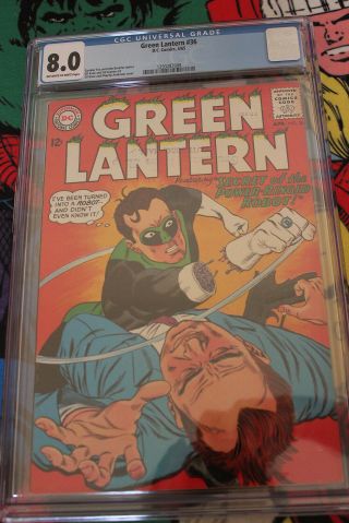Green Lantern 36 (dc,  1965) Cgc Vf 8.  0 Off - White To White Pages