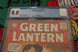 Green Lantern 36 (DC,  1965) CGC VF 8.  0 Off - white to white pages 2