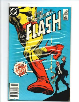 The Flash 346 Newsstand - The Trial - Zoom - 1985 - (- Near)