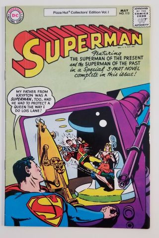 Superman 113 Dc Comics (1977) Pizza Hut Collectors Edition Vol 1 Vf/nm