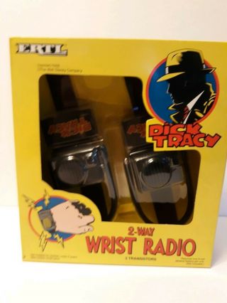 Dick Tracy 2 - Way Wrist Radio 1990 Ertl Set Of Two - Way Wrist Radios