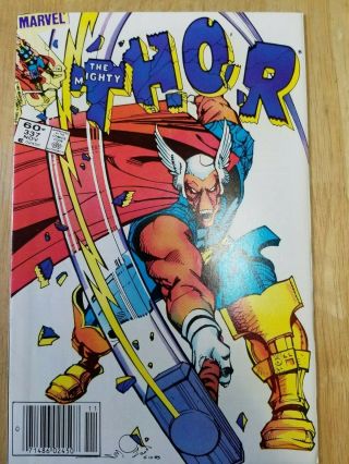 Thor 337 1st Appearance Beta Ray Bill Vf - Nm Newsstand