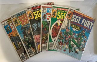 Sgt Fury And His Howling Commandos 147,  152,  153,  160,  161,  164 Marvel Comics