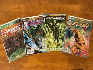 Flashpoint All Four One - Shots Grodd,  Reverse Flash,  Green Arrow Dc Comics 2011