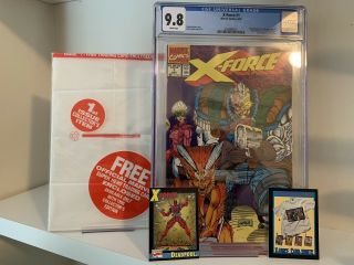 X - Force 1 Cgc 9.  8 W/ Deadpool Card Recently Graded Mutants Cable X - Men