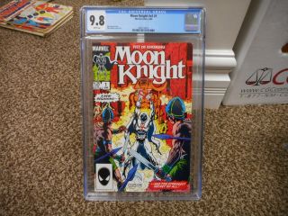 Moon Knight 1 Cgc 9.  8 Marvel 1985 V2 Fist Of Khonshu White Pgs Movie Hero