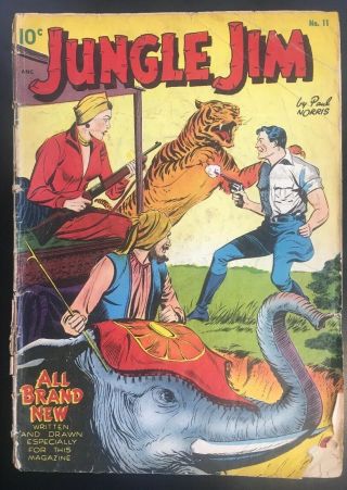Jungle Jim 11 1953 - Elephant & Tiger Cover - Paul Norris