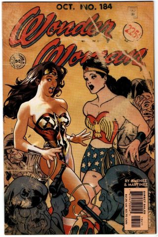 Wonder Woman 184 Nm - 9.  2 Adam Hughes Cover 2002 D.  C.