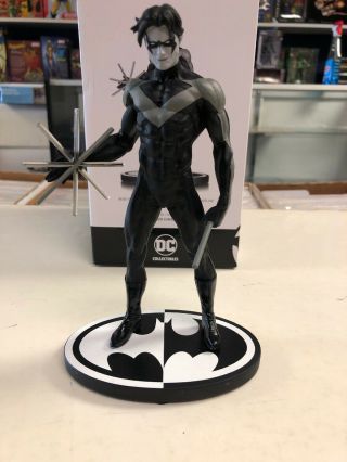 Dc Collectibles Batman Black And White Nightwing Jim Lee Statue Figure /5000 Le