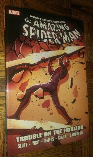 Marvel Comics The Spiderman Trouble On The Horizon Hardcover Novel Book