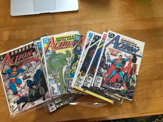 Dc Comics Action Comics 1987 584 - 595 Plus Annual Comic Books Superman
