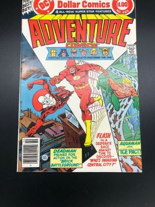Adventure Comics 465 Vf/nm Flash,  Aquaman,  Deadman Dc Comics
