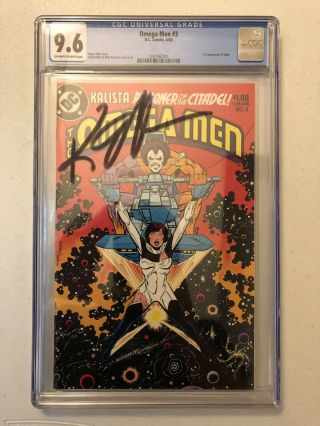 Omega Men Comic 3 Cgc 9.  6 1st Lobo June 1983 Signed By Keith Giffen
