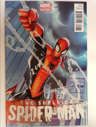 Superior Spider - Man 001 Nm 1:50 Variant Cover By Humberto Ramos