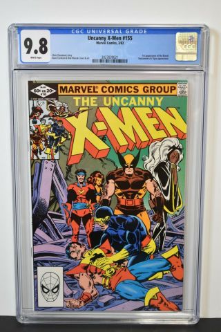 Uncanny X - Men 155 (1982) Cgc Graded 9.  8 1st Appearance Brood Dave Cockrum