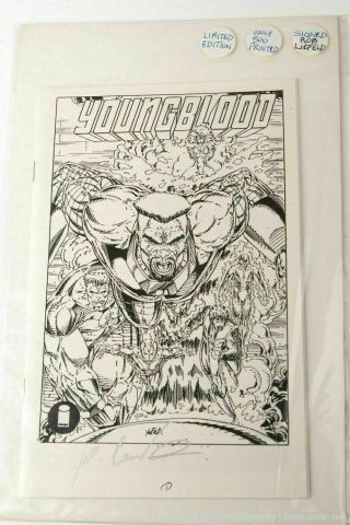 Image Comics Youngblood 1 Limited Ashcan Rare B Variant 500 Signed Rob Liefeld