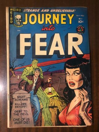 Journey Into Fear 2 1951 Weird Night Screams Superior Comics