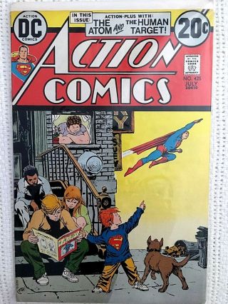 Dc Comics Action Comics 425 Great 1973 Superman Cover L@@k