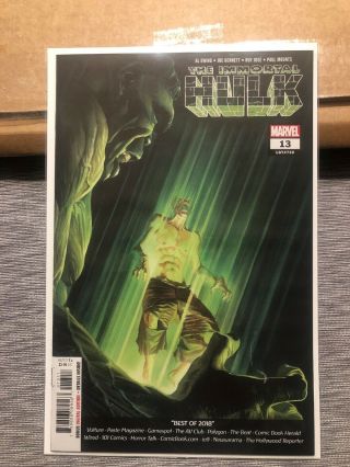 Immortal Hulk 13 Marvel Comics Alex Ross 1st Print