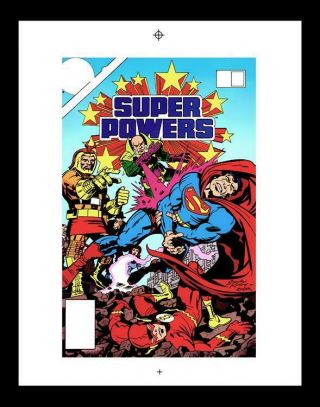 Jack Kirby Powers 2 Rare Production Art Cover