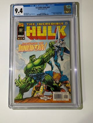 Incredible Hulk 449 Cgc 9.  4 1st Thunderbolts