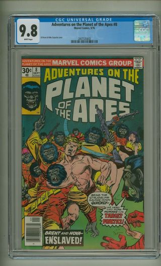 Adventures On The Planet Of The Apes 8 (cgc 9.  8) White P; Marvel; 1976 (c 23820