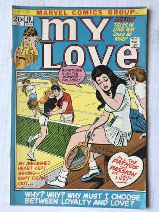 My Love 16 March 1972 Vintage Romance Comic Books Marvel