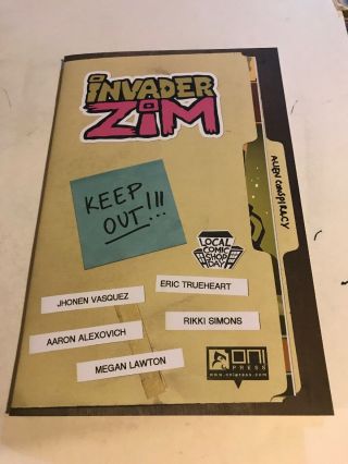 Invader Zim Truthshrieker Lcsd 2016 Oni Press Comics Jhonen Vasquez
