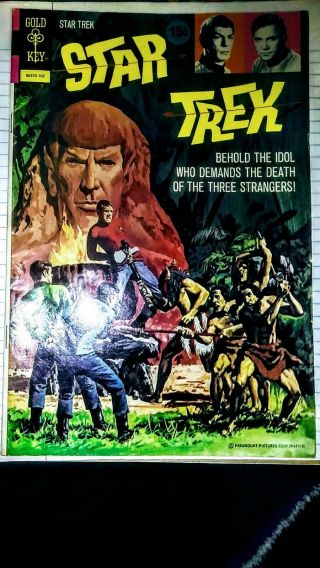 Star Trek Gold Key 17 Vintage Comic (1967 Series) The Cosmic Caveman Vg