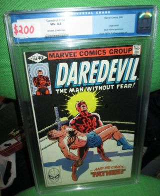 Daredevil 164 Cgc 8.  5 Black Widow Frank Miller Marvel Comics