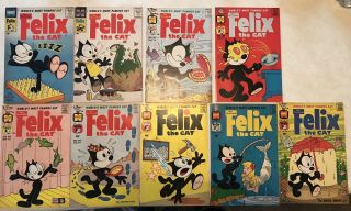 Felix The Cat Harvey Comics (80,  81,  113,  114,  115,  116,  117,  118,  119)