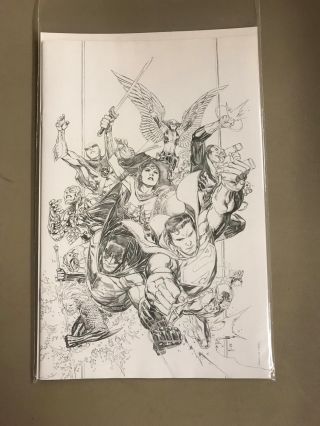 Justice League 1 Jim Cheung Pencils Only Variant 1:250 Snyder Cheung Dc Comics