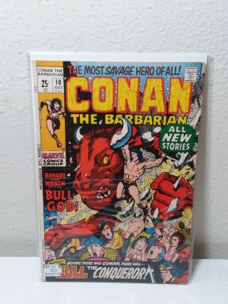 Conan The Barbarian Vol 1 10 (oct 1971,  Marvel) Barry Smith,  Roy Thomas L@@k