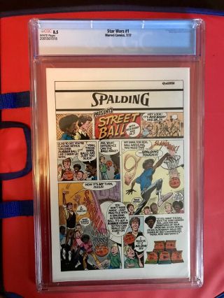 STAR WARS 1 Comic Book 1977 - First Print WHITE PAGES CGC 8.  5 Just Received 6