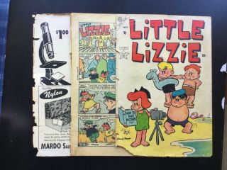 Little Lizzie 1 RARE Atlas Golden Age Comic PR Covers Detached Low Grade KEY 5