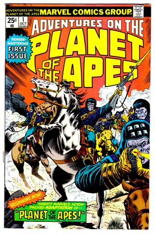 Adventures On The Planet Of The Apes 1 In Fn/vf 1975 Marvel Comic