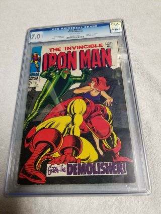 Iron Man 2 Cgc 7.  0 (jun 1968,  Marvel)