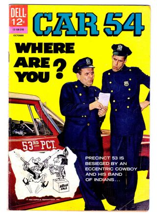 Car 54 Where Are You? 3 In Fn/vf A 1962 Dell Silver Age Comic Tv Photo Cover