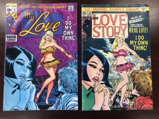 Marvel My Love 2 (1969) & Our Love Story 37 (1975) Comics 4